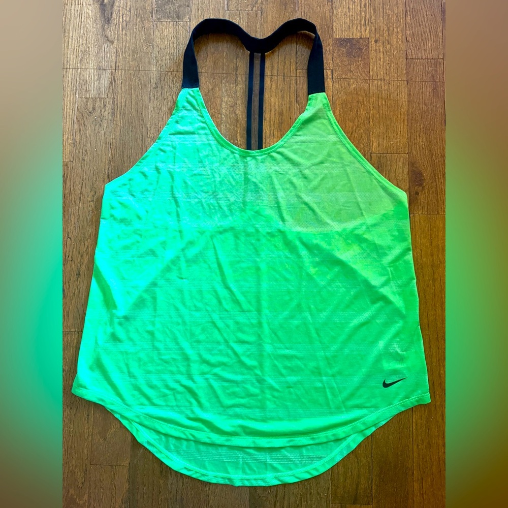 Nike Neon Green Dri Fit Tank Top